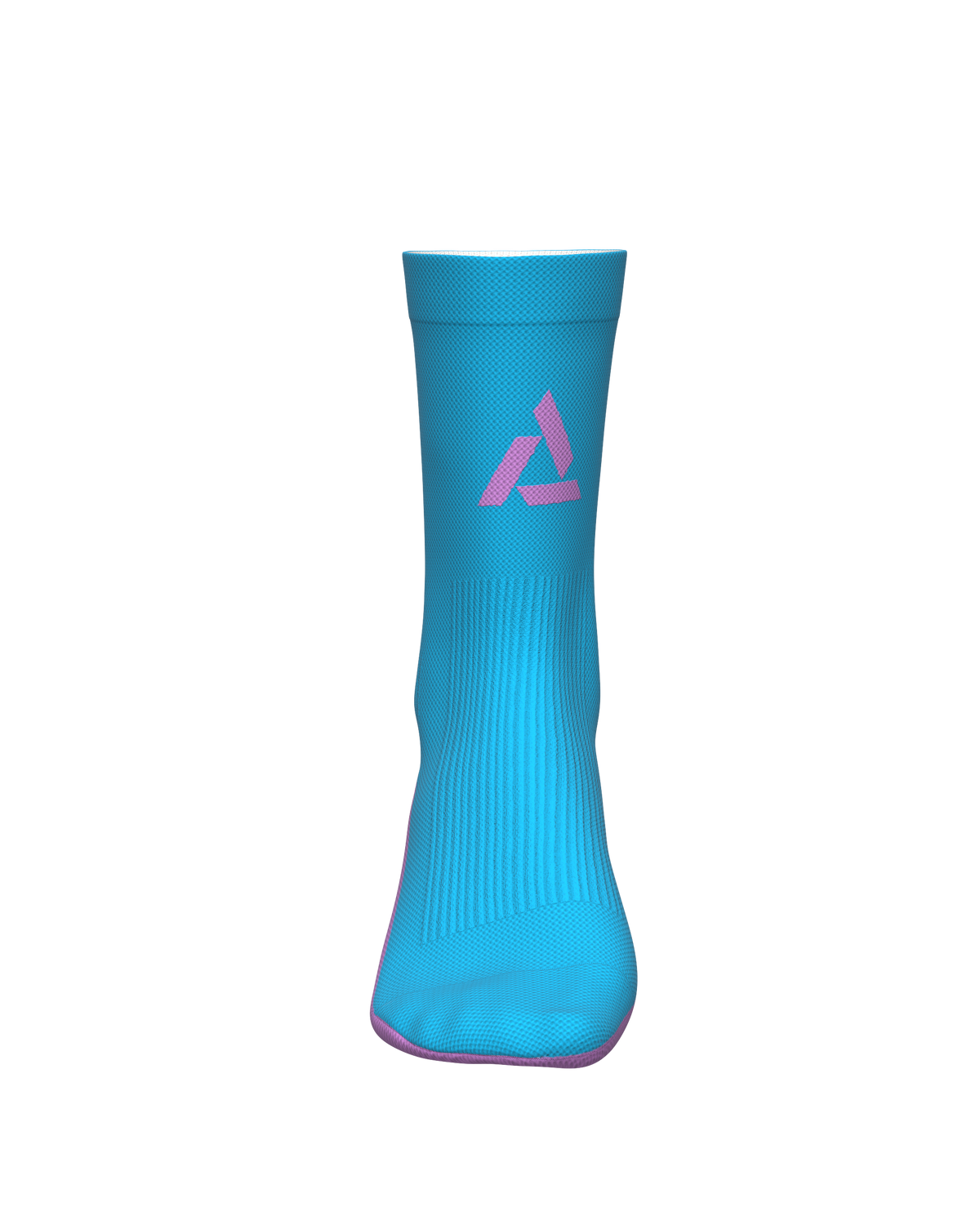 chaussettes de trail running socks all tracks motion bleu et rose