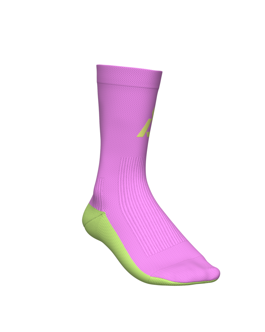 chaussettes de trail running socks all tracks motion rose