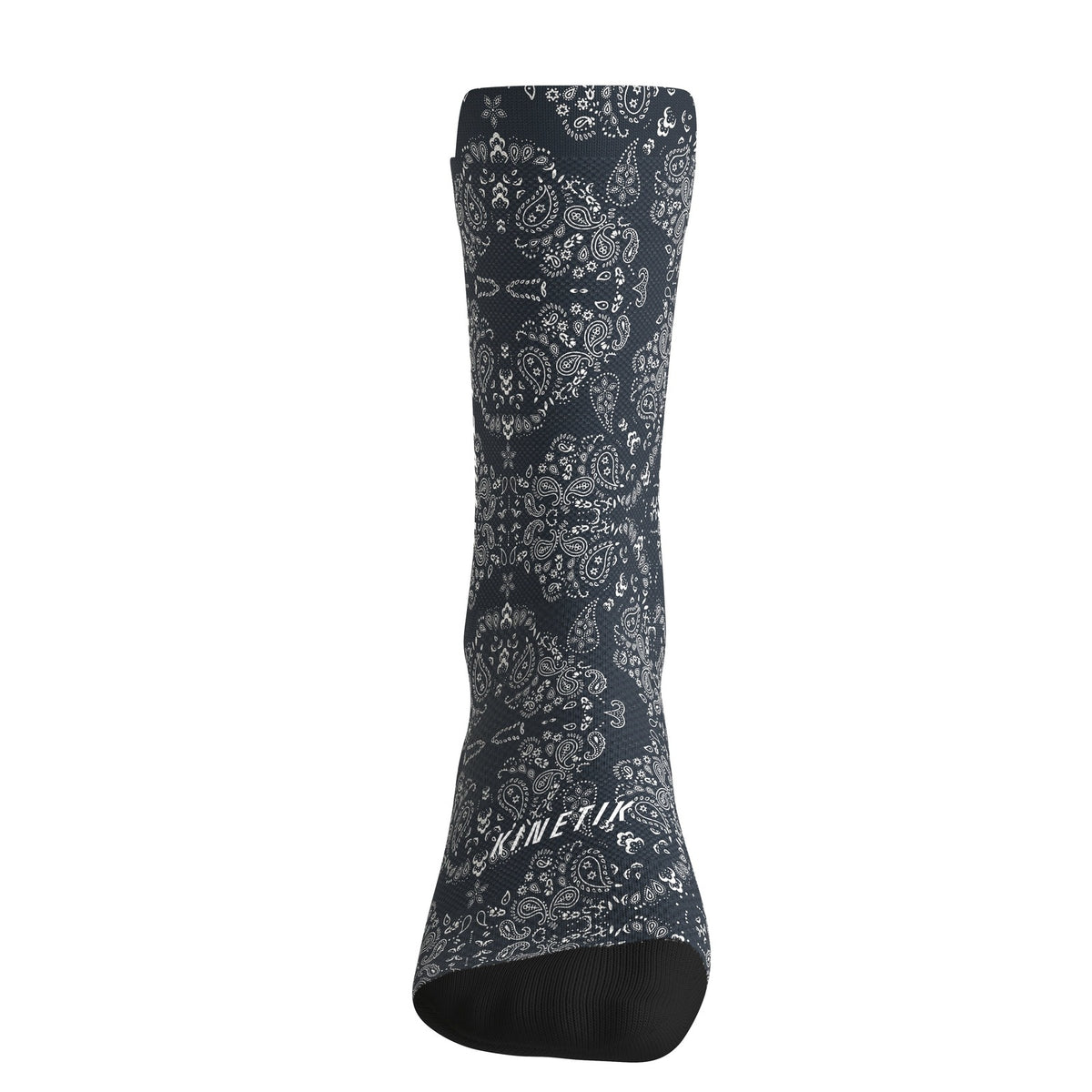 chaussettes de trail running fullkross socks bleu paisley