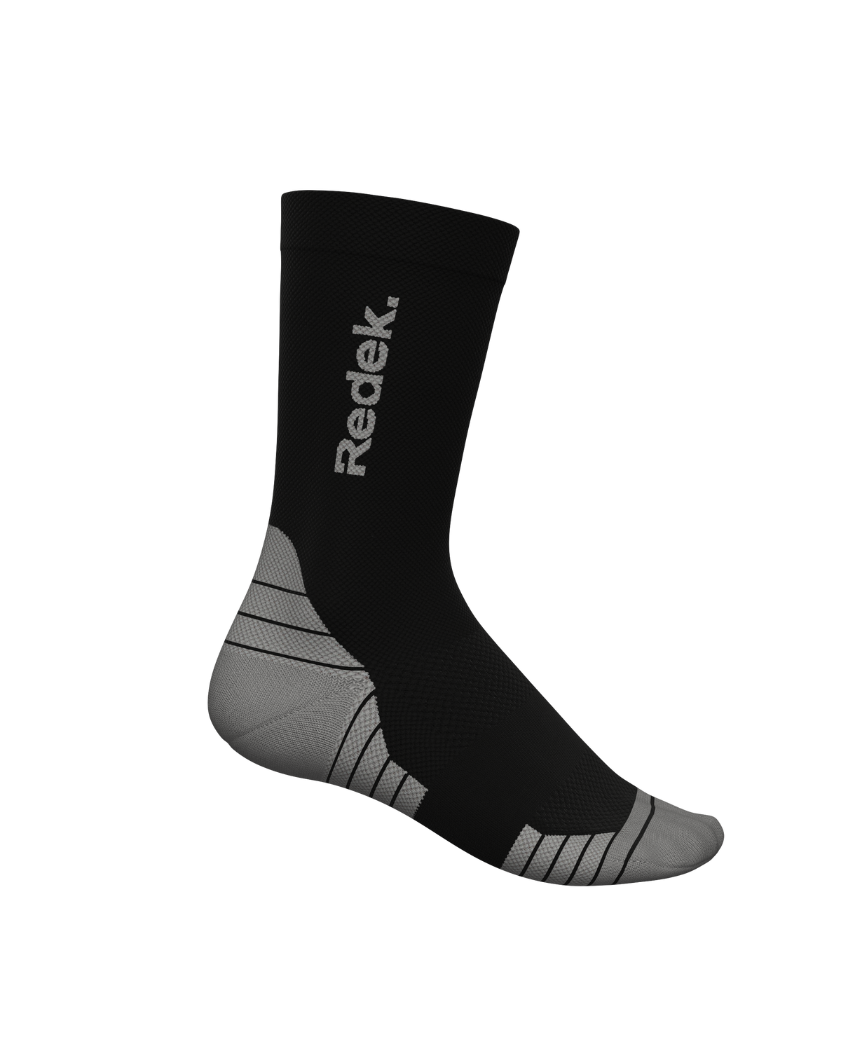 chaussettes de trail running socks REDEK KALZED BLACK