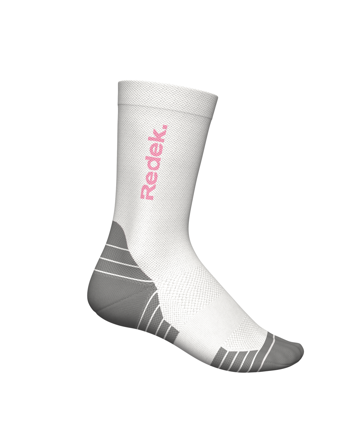 chaussettes de trail running socks REDEK KALZED WHITE PINK