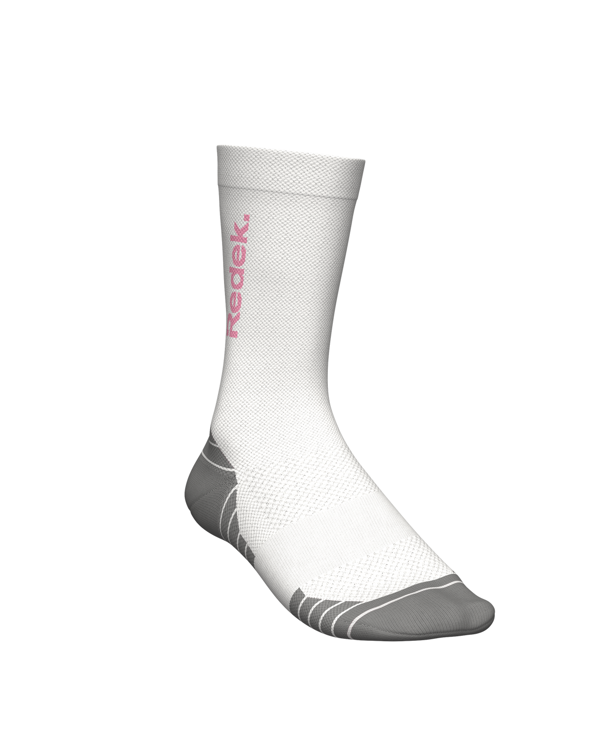 chaussettes de trail running socks REDEK KALZED WHITE PINK