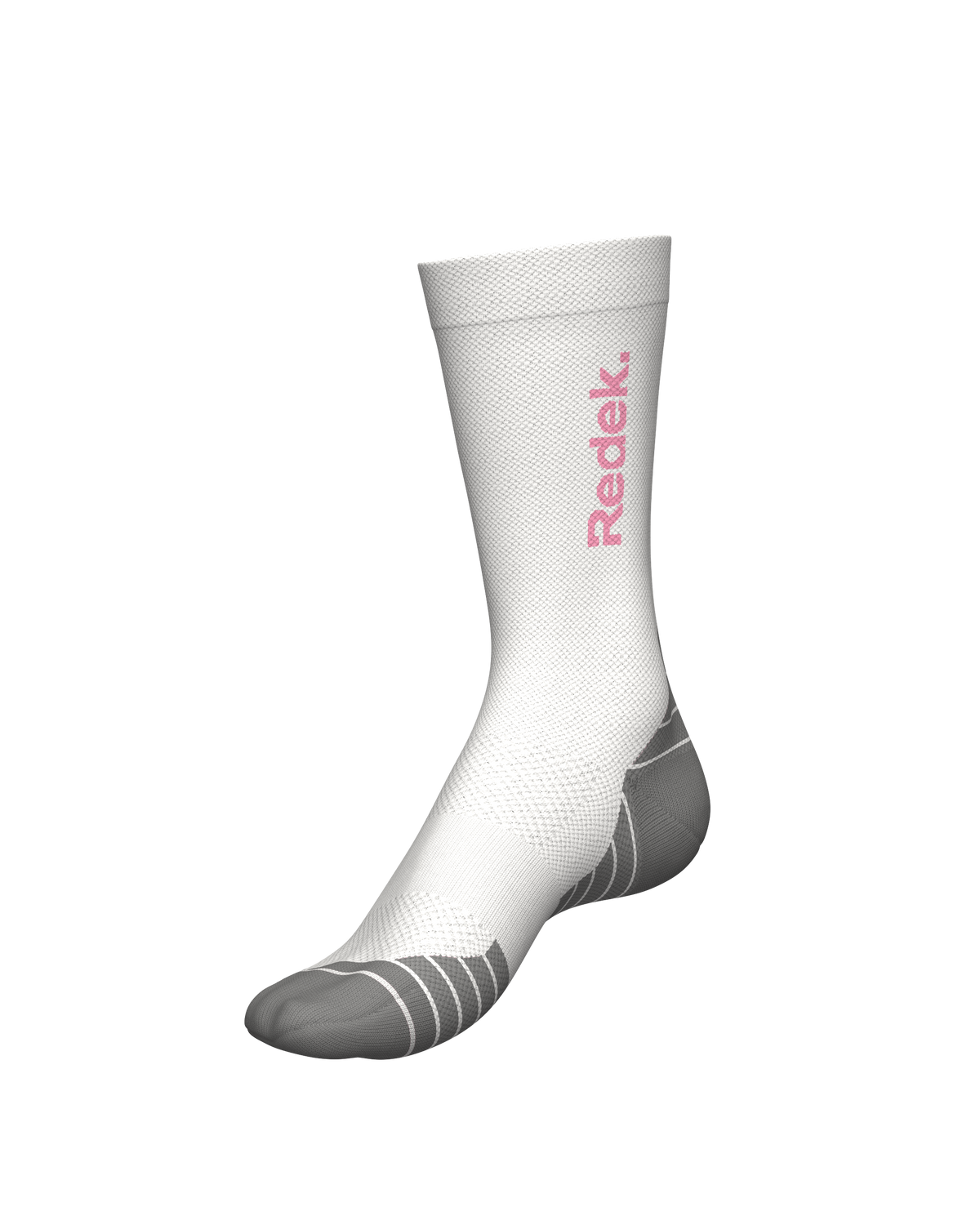 chaussettes de trail running socks REDEK KALZED WHITE PINK