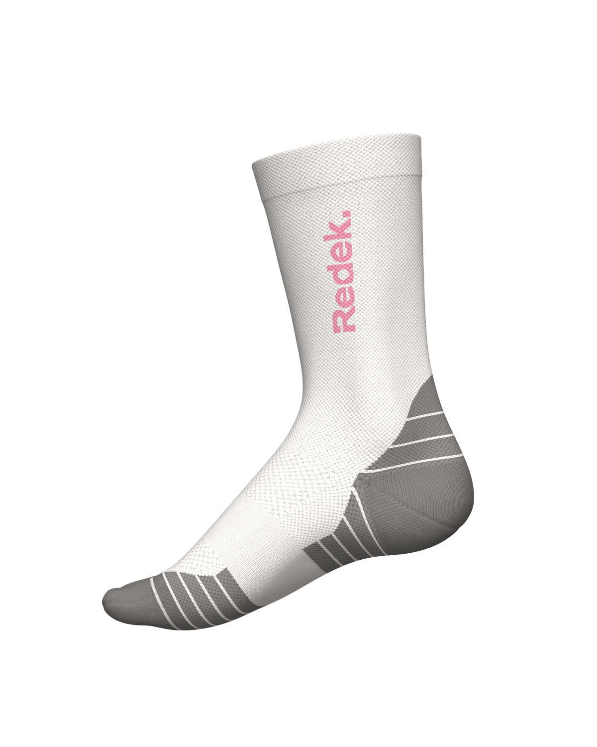 chaussettes de trail running socks REDEK KALZED WHITE PINK