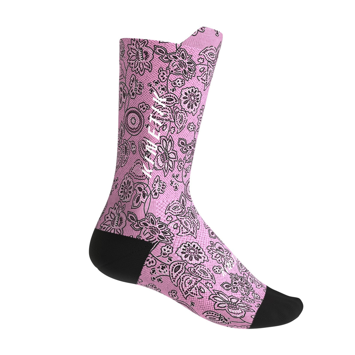 chaussettes de trail running fullkross socks rose bandana rosy