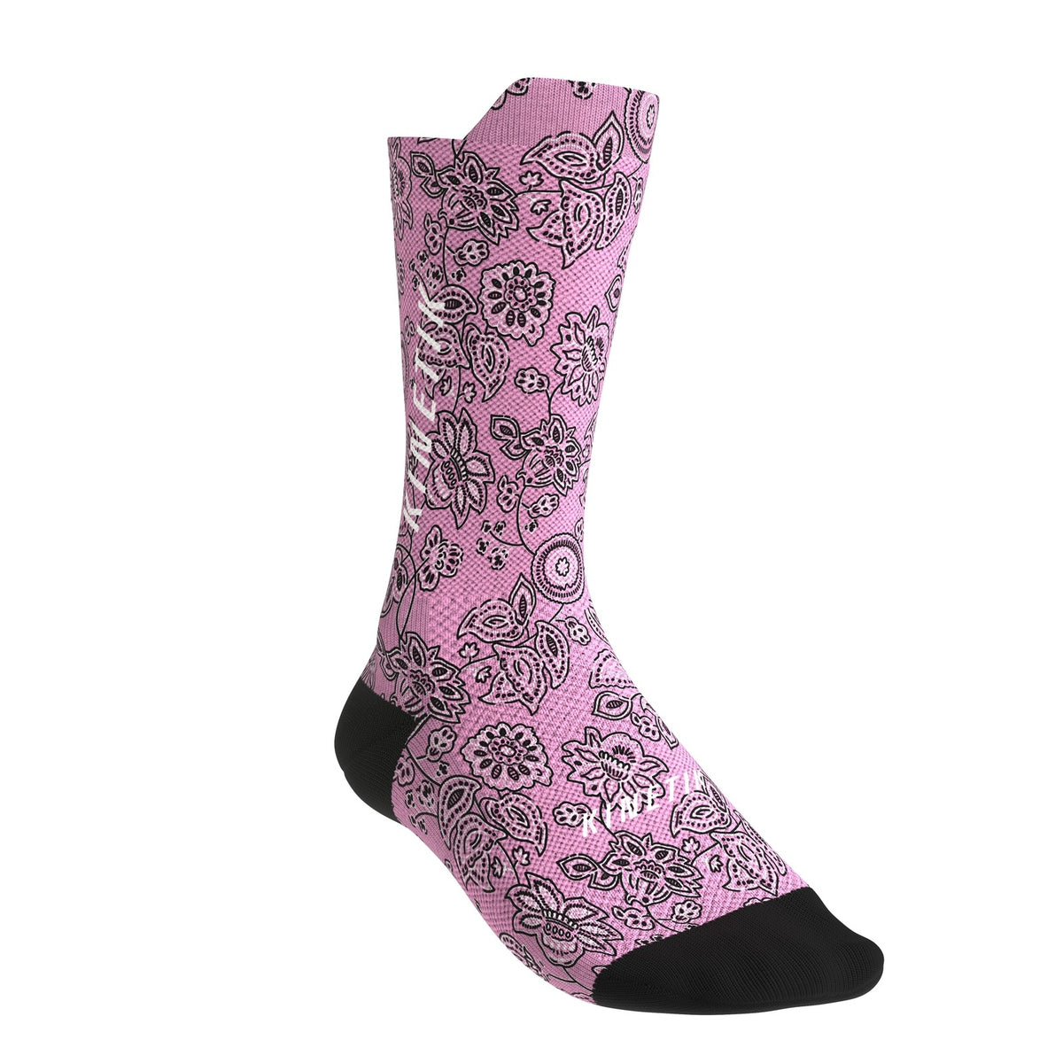 chaussettes de trail running fullkross socks rose bandana rosy