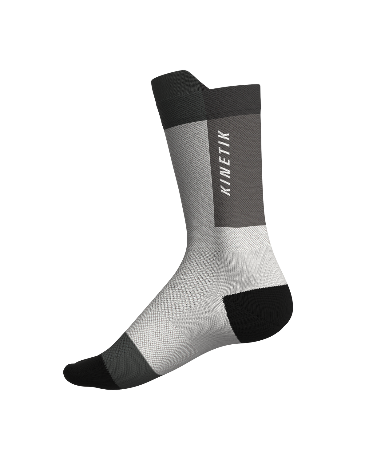 chaussettes de trail running fullkross socks white grey blanc gris