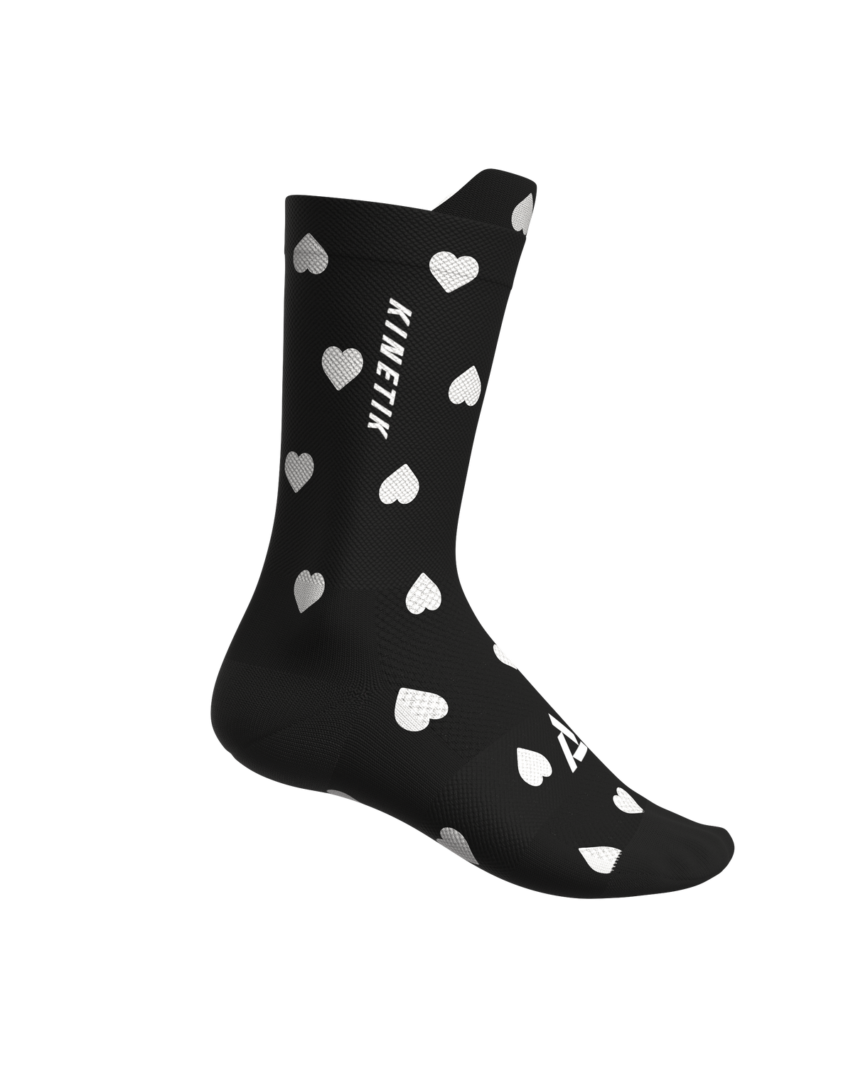 chaussettes de trail running fullkross heartrunneuse coeur black