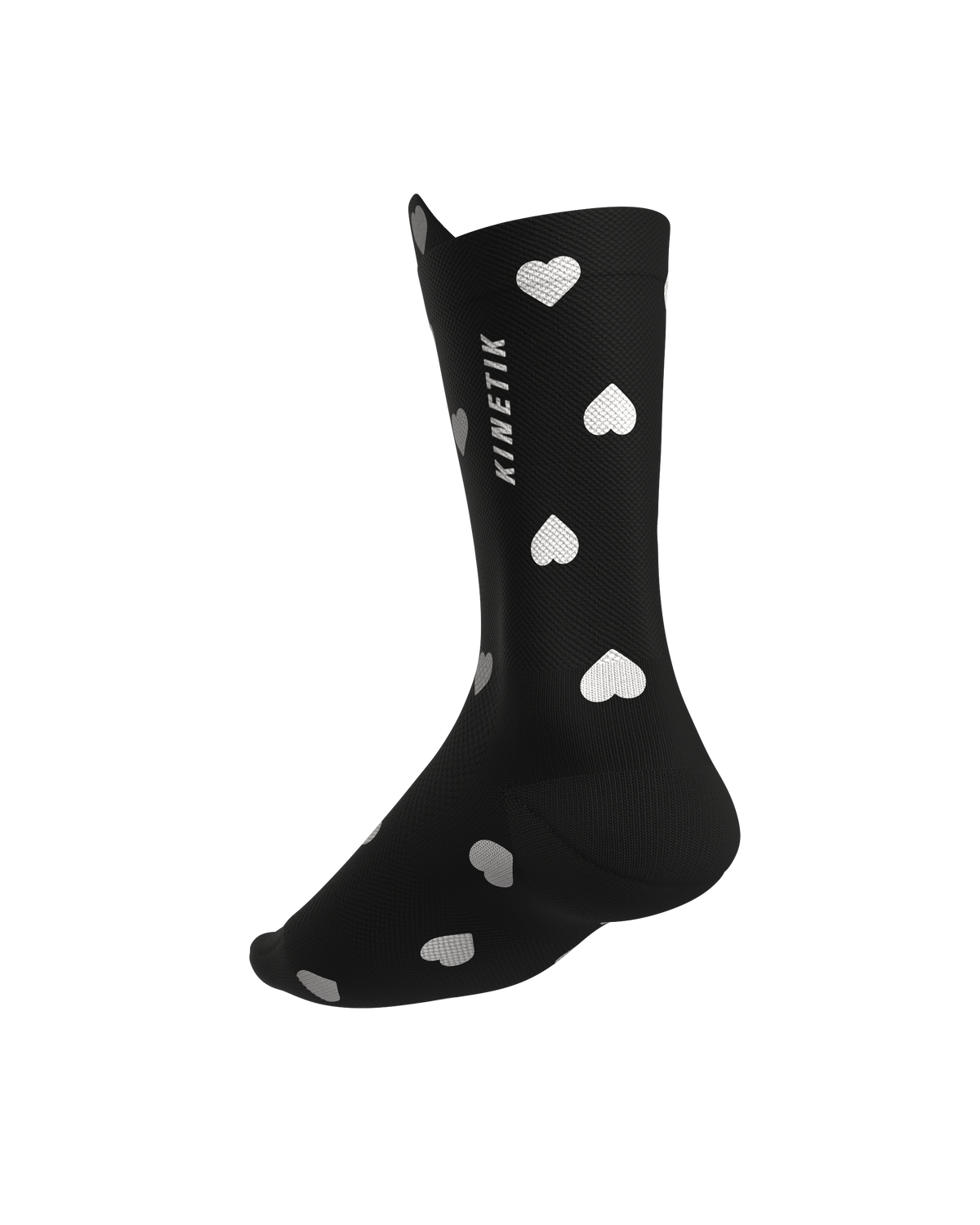 chaussettes de trail running fullkross heartrunneuse coeur black