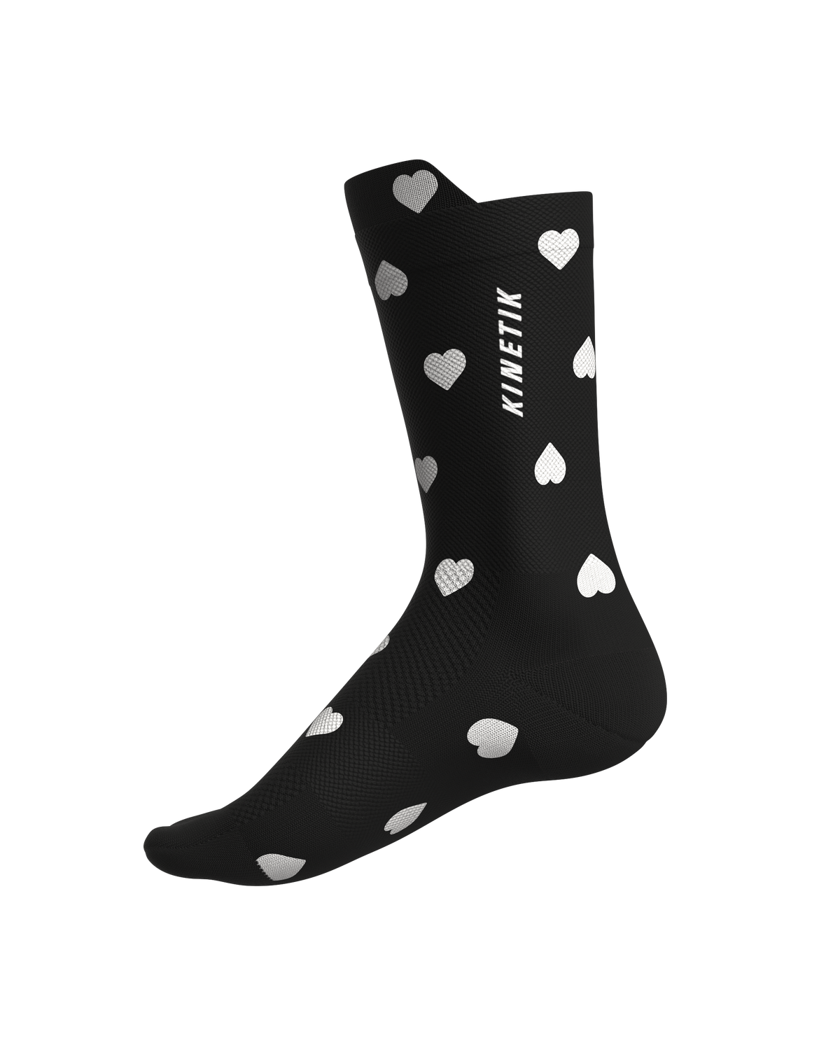 chaussettes de trail running fullkross heartrunneuse coeur black