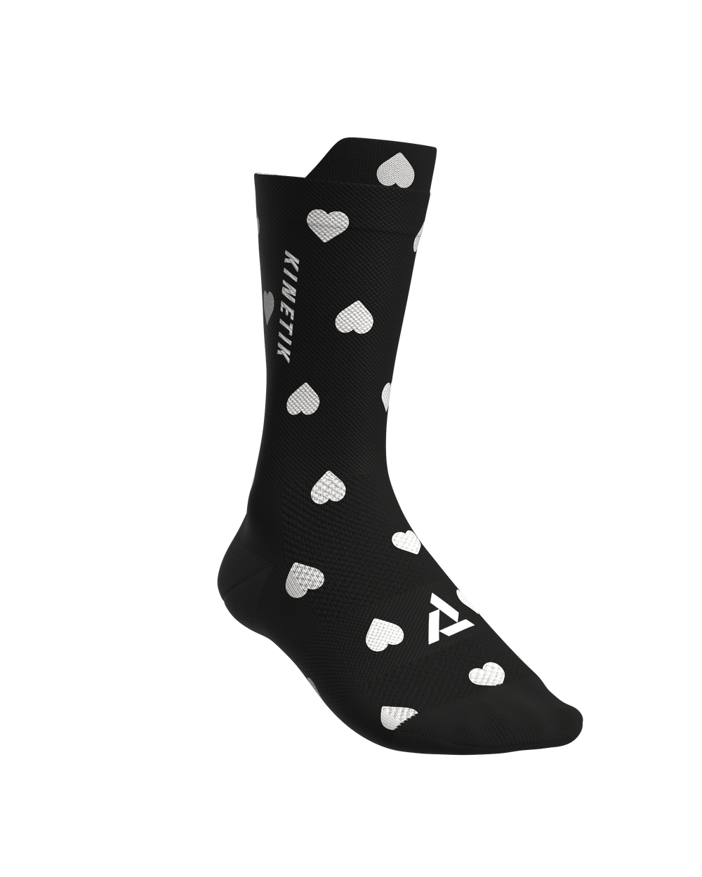 chaussettes de trail running fullkross heartrunneuse coeur black