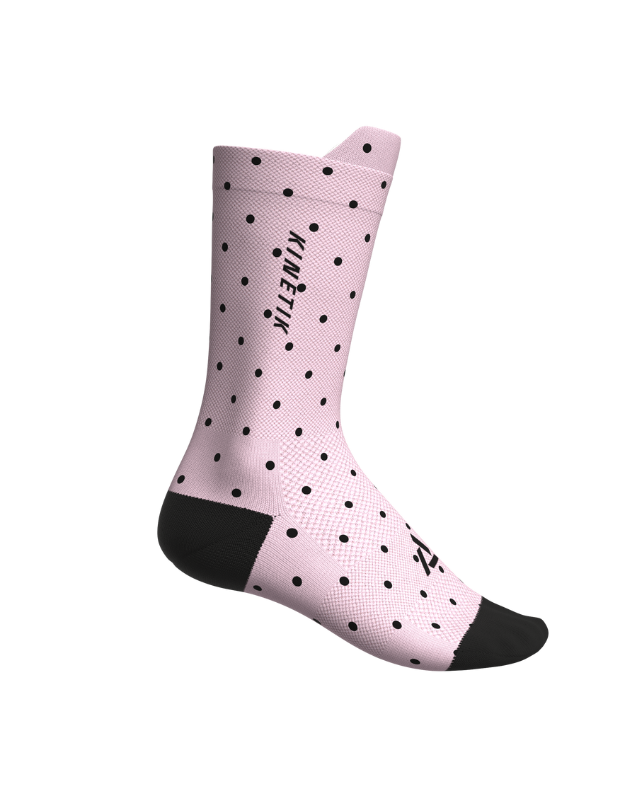 chaussettes de trail running fullkross doty blush pink