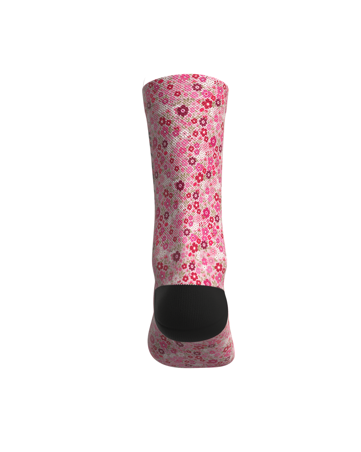 chaussettes de trail running fullkross socks floral pink mellow rose