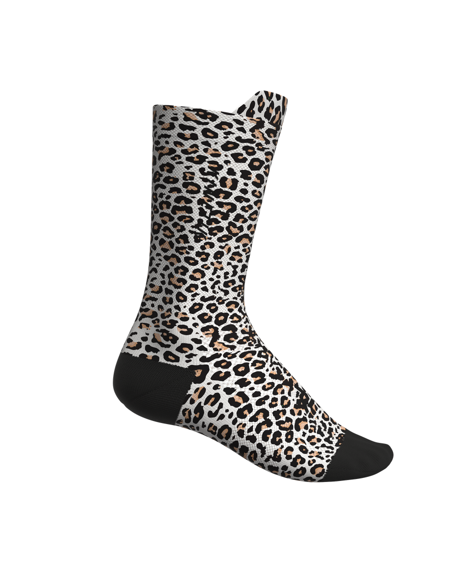chaussettes fullkross socks trail running leopard