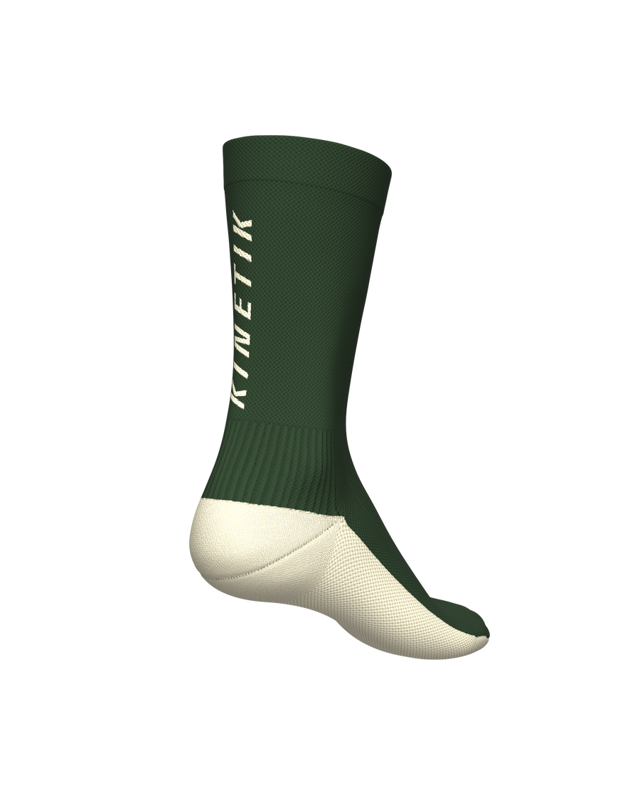chaussettes de trail running socks all tracks motion vert et blanc