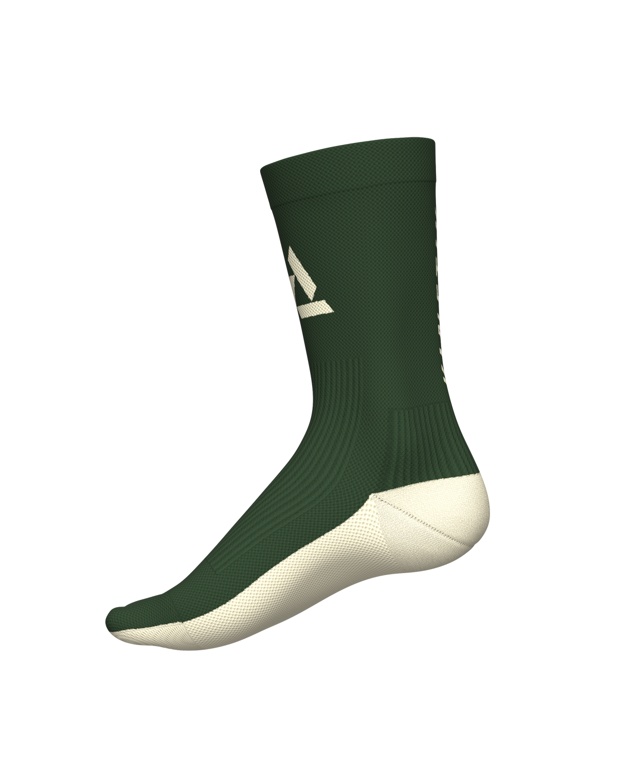 chaussettes de trail running socks all tracks motion vert et blanc
