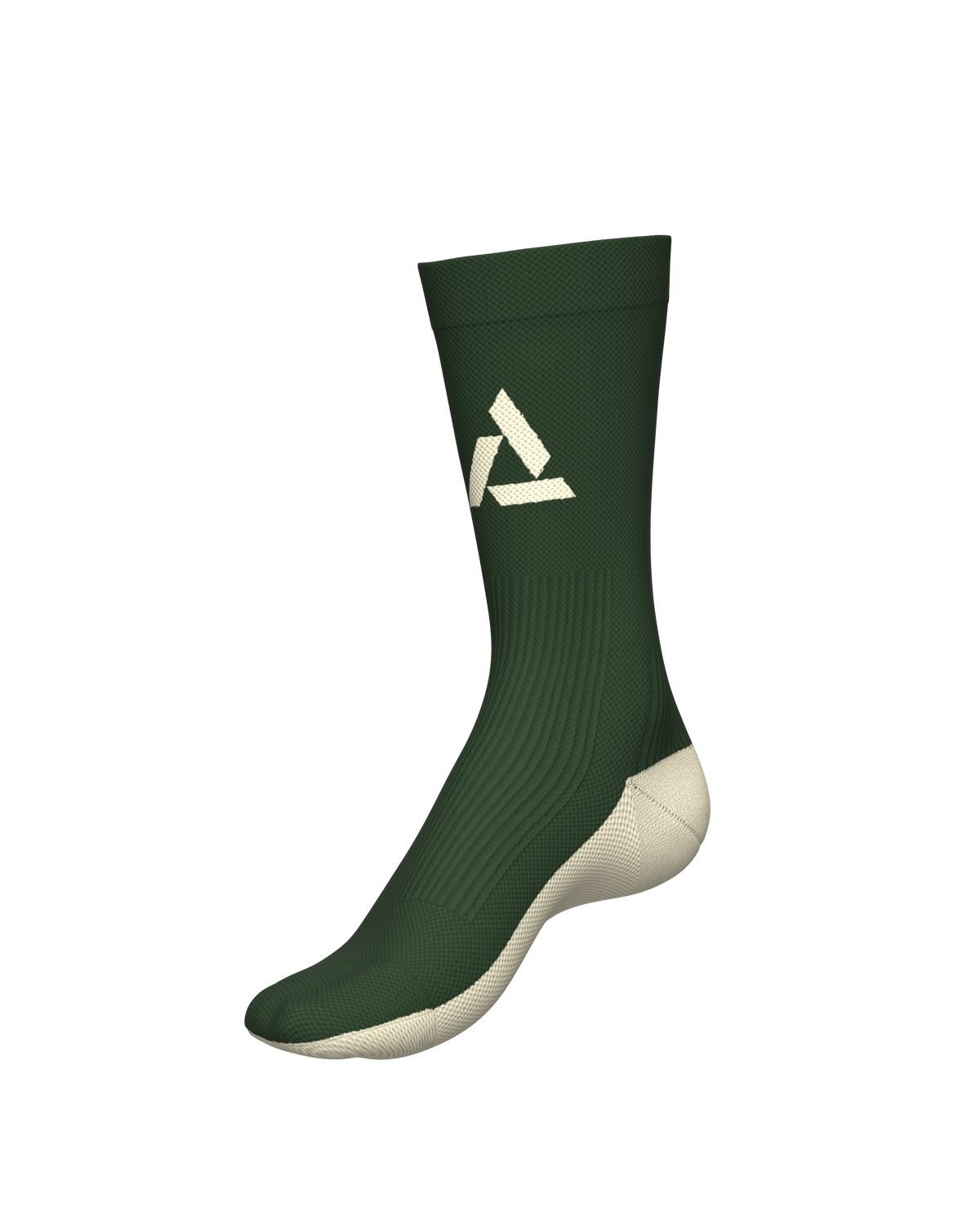 chaussettes de trail running socks all tracks motion vert et blanc