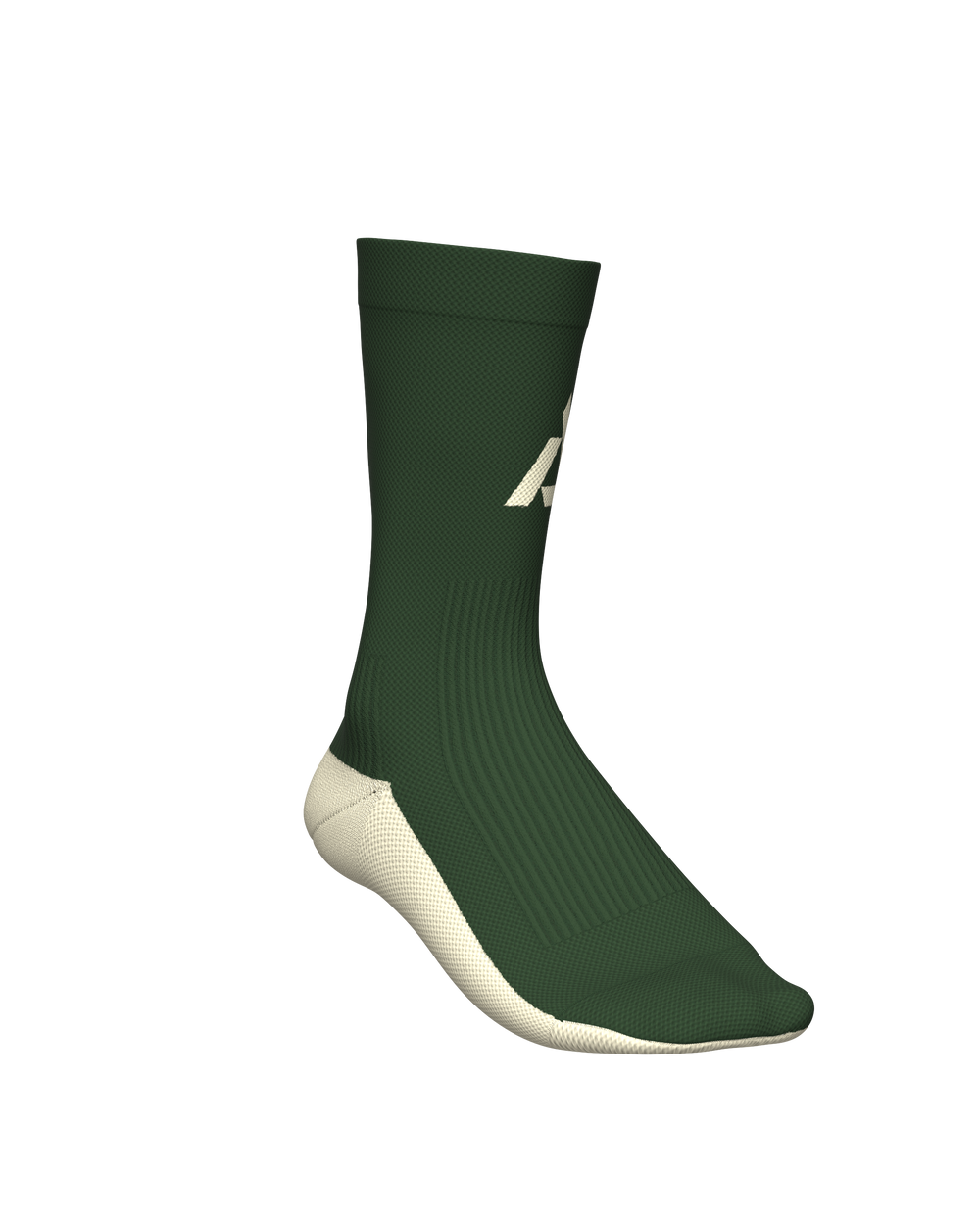 chaussettes de trail running socks all tracks motion vert et blanc