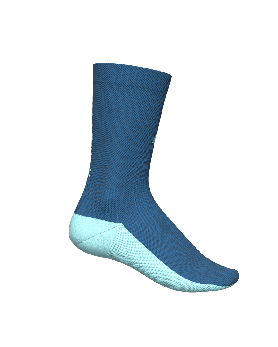 chaussettes de trail running socks all tracks motion bleu