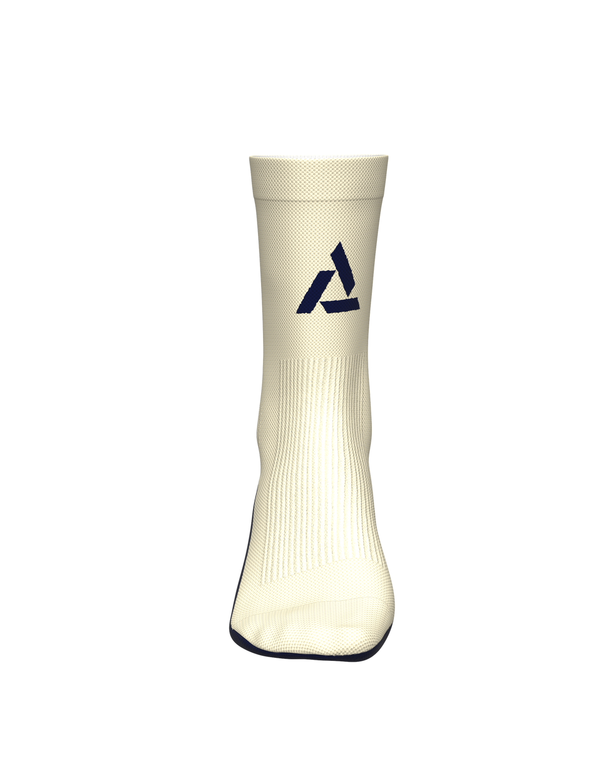 chaussettes de trail running socks all tracks motion blanc et bleu