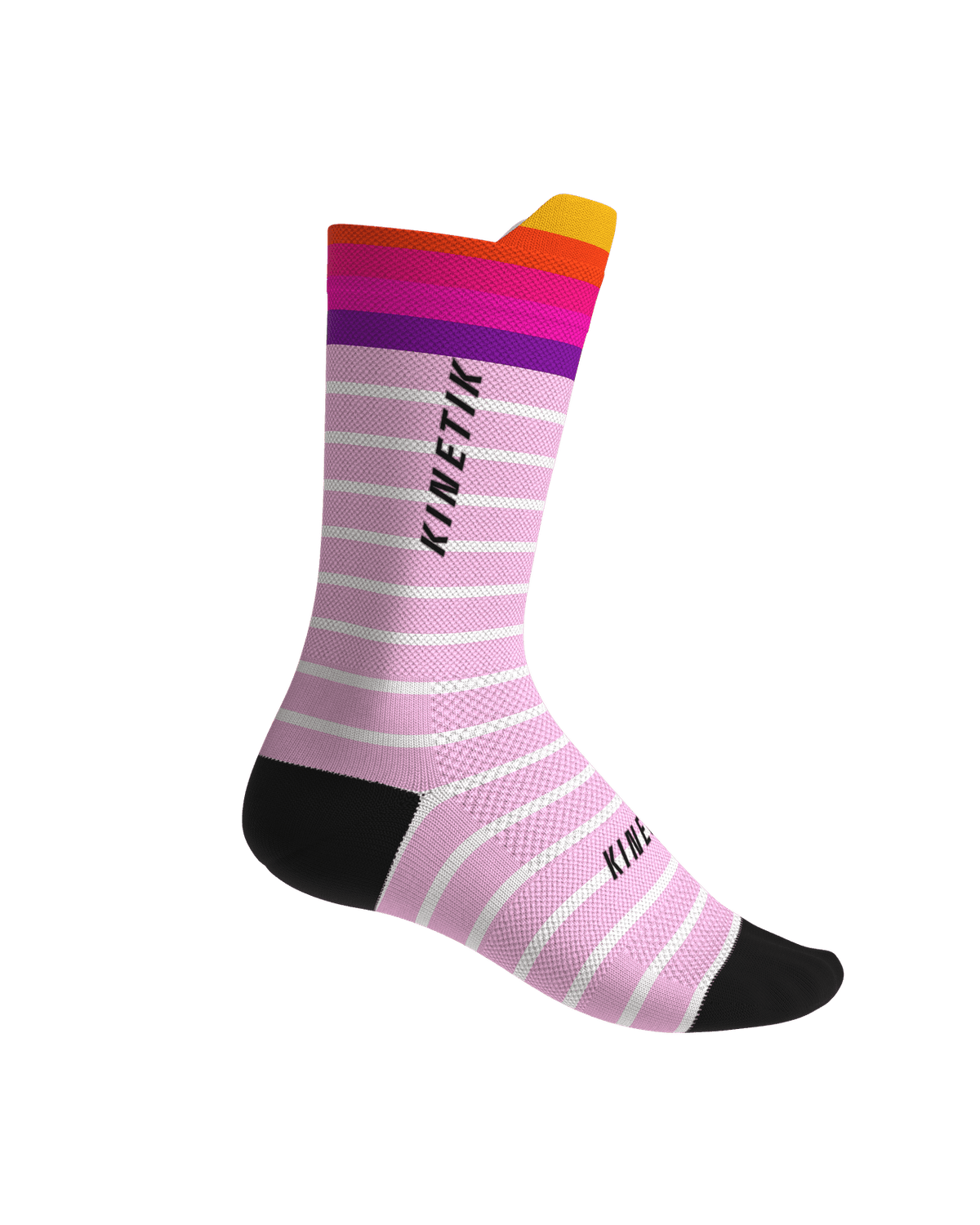chaussettes de trail running fullkross socks oceanik sea pink rose