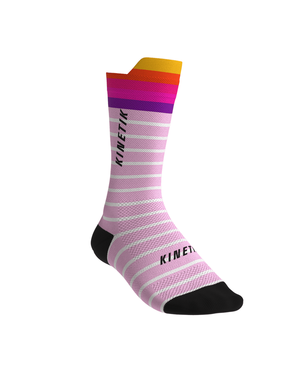 chaussettes de trail running fullkross socks oceanik sea pink rose