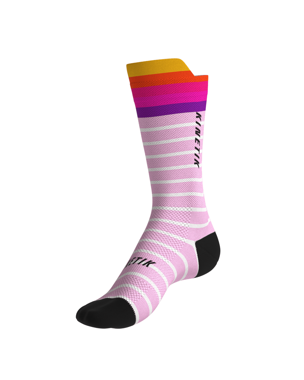 chaussettes de trail running fullkross socks oceanik sea pink rose