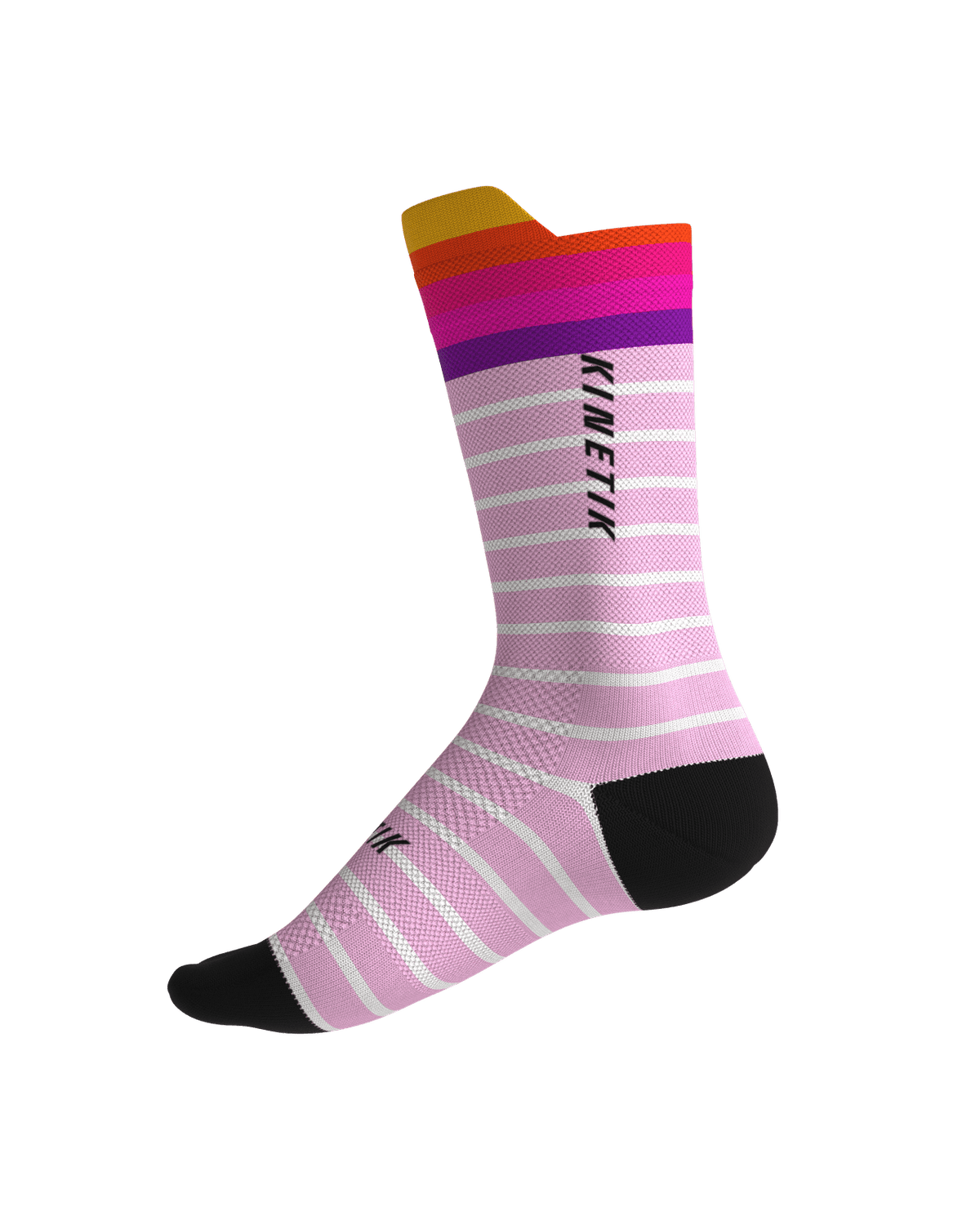 chaussettes de trail running fullkross socks oceanik sea pink rose