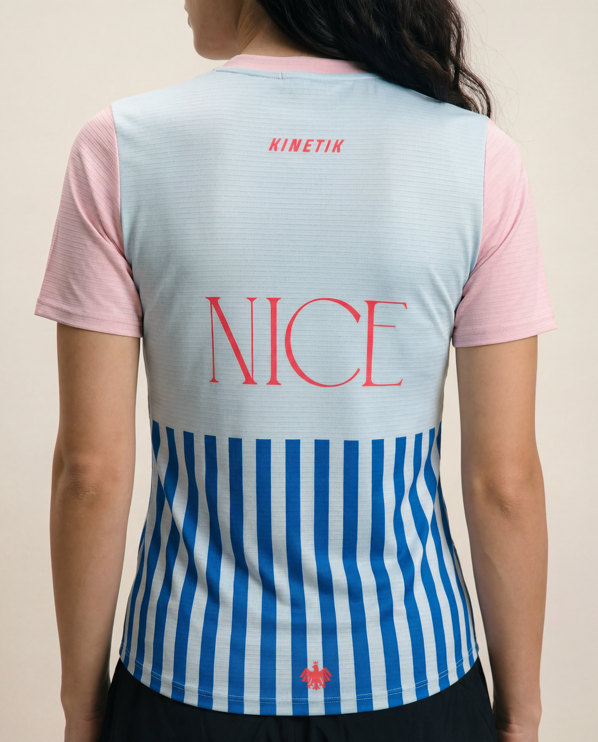 FALKON WOMEN NICE STRIPS - - maillot manches courtes trail-running femme - kinetik-adrenalink