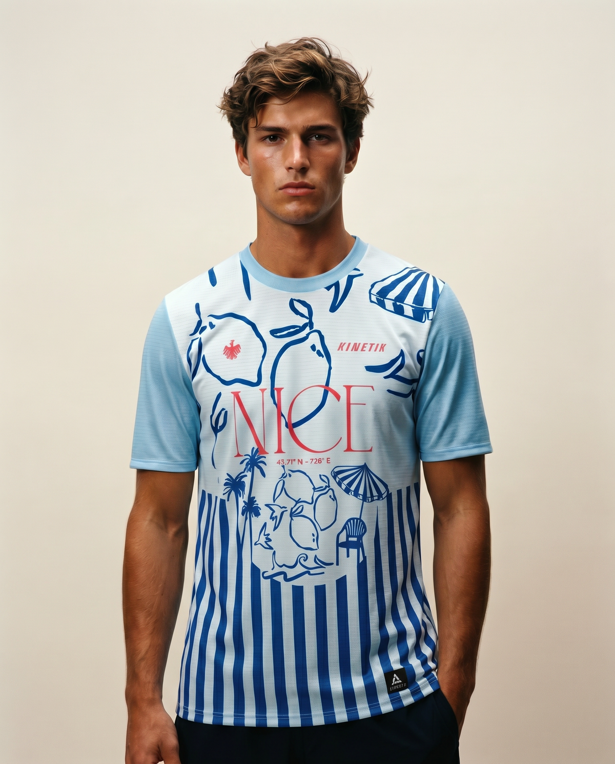 FALKON MEN NICE STRIPS-maillot manches courtes trail-running homme-kinetik-adrenalink