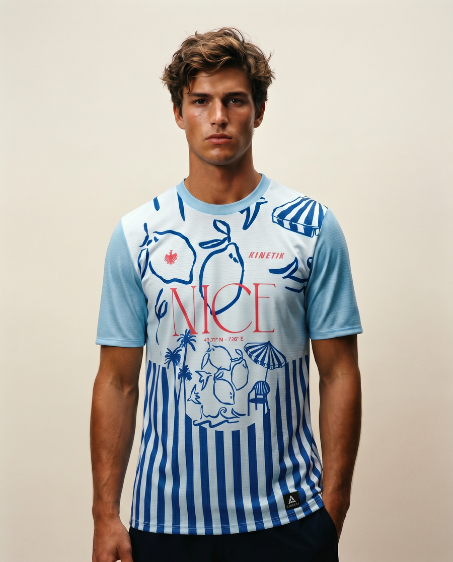 FALKON MEN NICE STRIPS-maillot manches courtes trail-running homme-kinetik-adrenalink