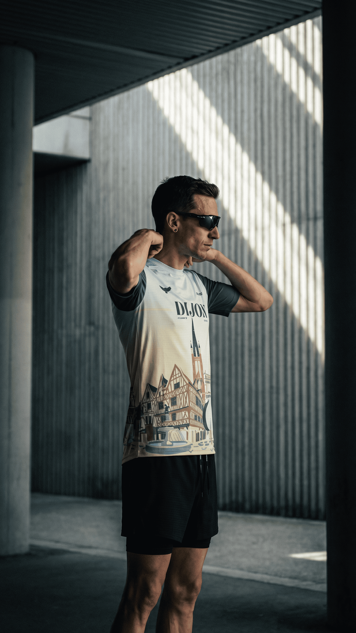 PRECOMMANDE - FALKON MEN DIJON-Tee-shirts-maillot manches courtes trail-running homme-kinetik-adrenalink