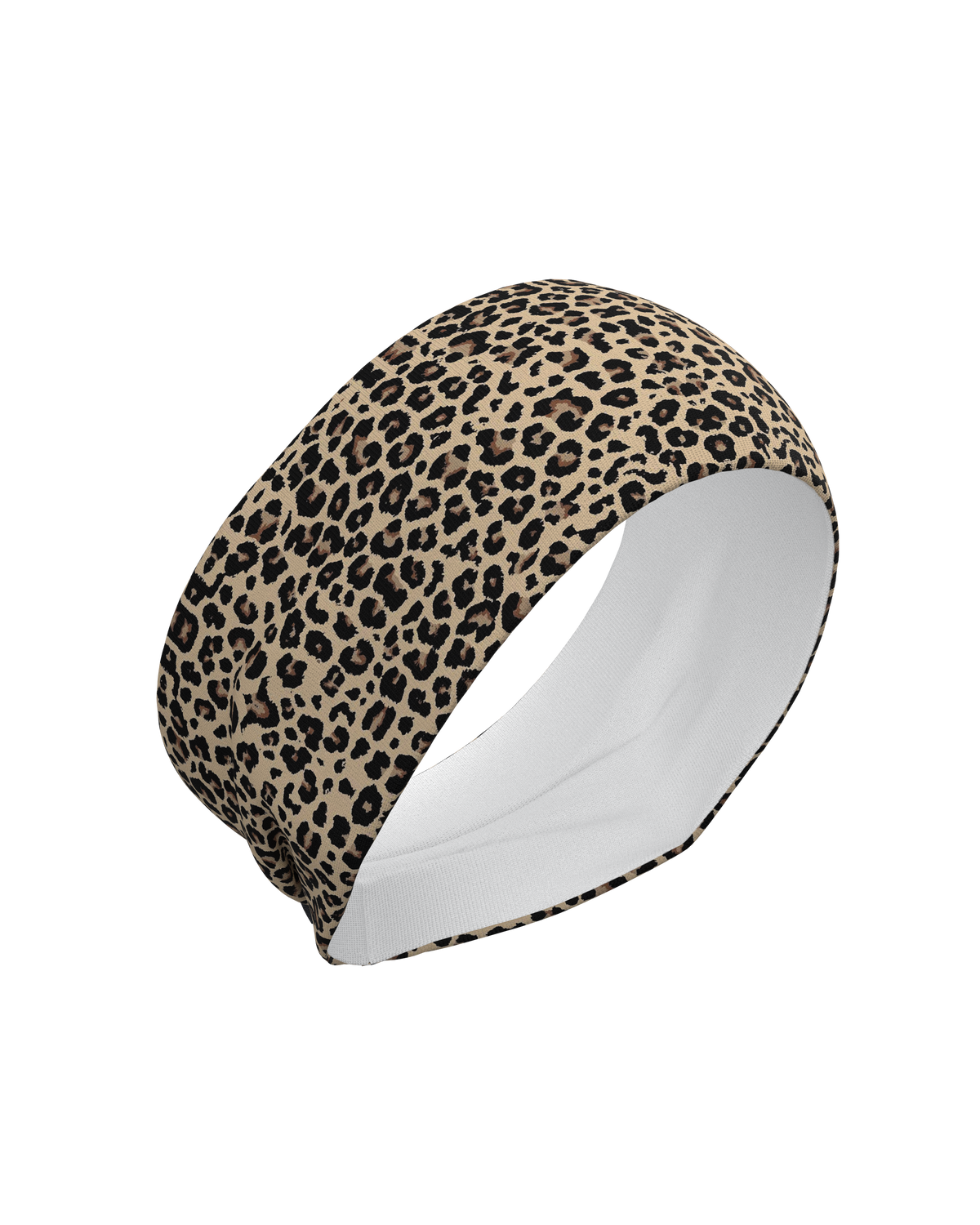 bandeau headband trail running leopard