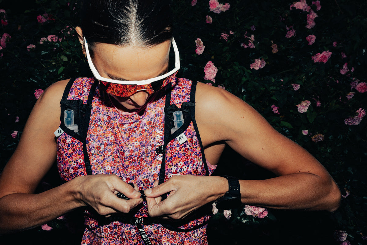 MAVRIK AR.90 FLORAL CHERRY - Tee-shirts - maillot manches courtes trail-running femme - kinetik-adrenalink