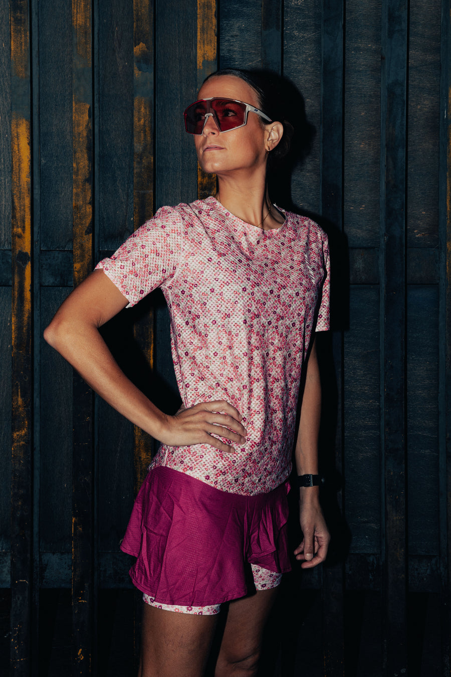 MAVRIK AR.90 WOMEN FLORAL MELLOW ROSE - Maillots trail-running - 2 - kinetik-adrenalink