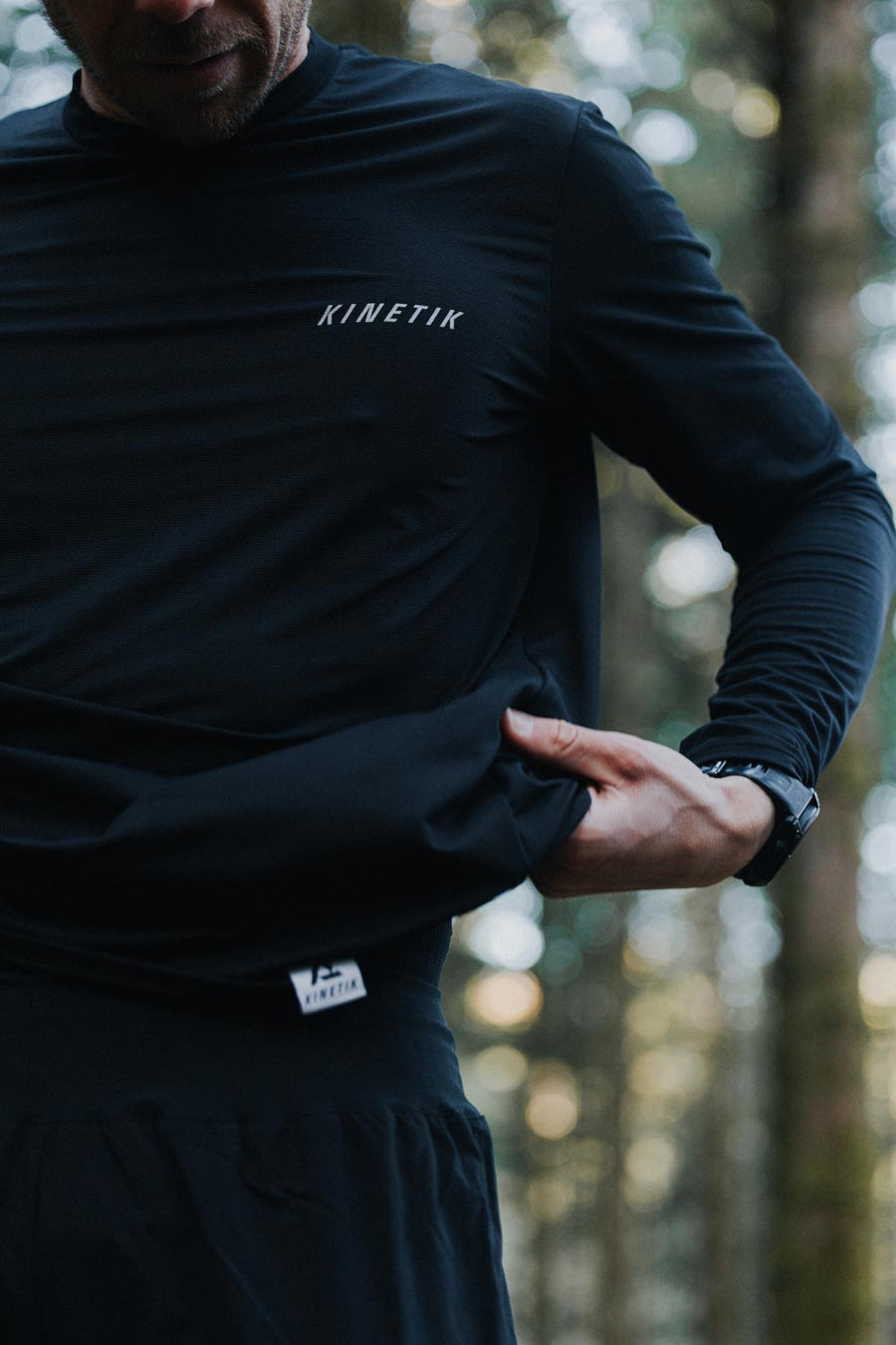 VEKTRA LS MEN NAVY-Maillot manches longues homme trail-running-kinetik-adrenalink