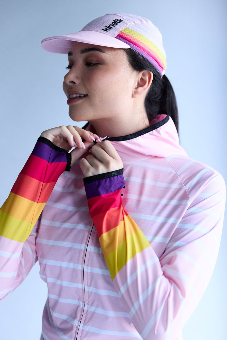 JACKET WOMEN SPEKTRAIL OCEANIK SEA PINK - Vestes - Veste trail-running femme - kinetik-adrenalink