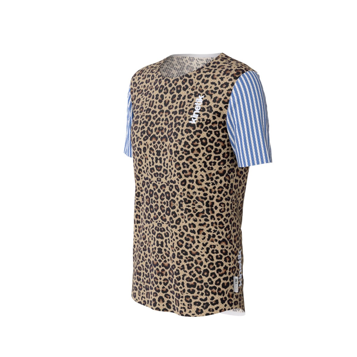 MAVRIK AR.90 LEOPARD X MARINIERE - - maillot manches courtes trail-running femme - kinetik-adrenalink