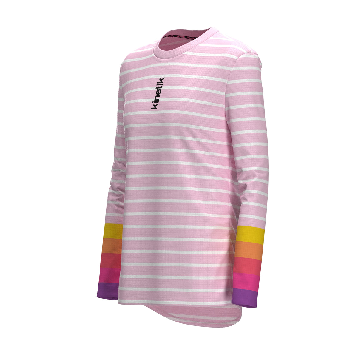 FALKON LS OCEANIK SEA PINK - - Maillot manches longues femme trail-running - kinetik-adrenalink