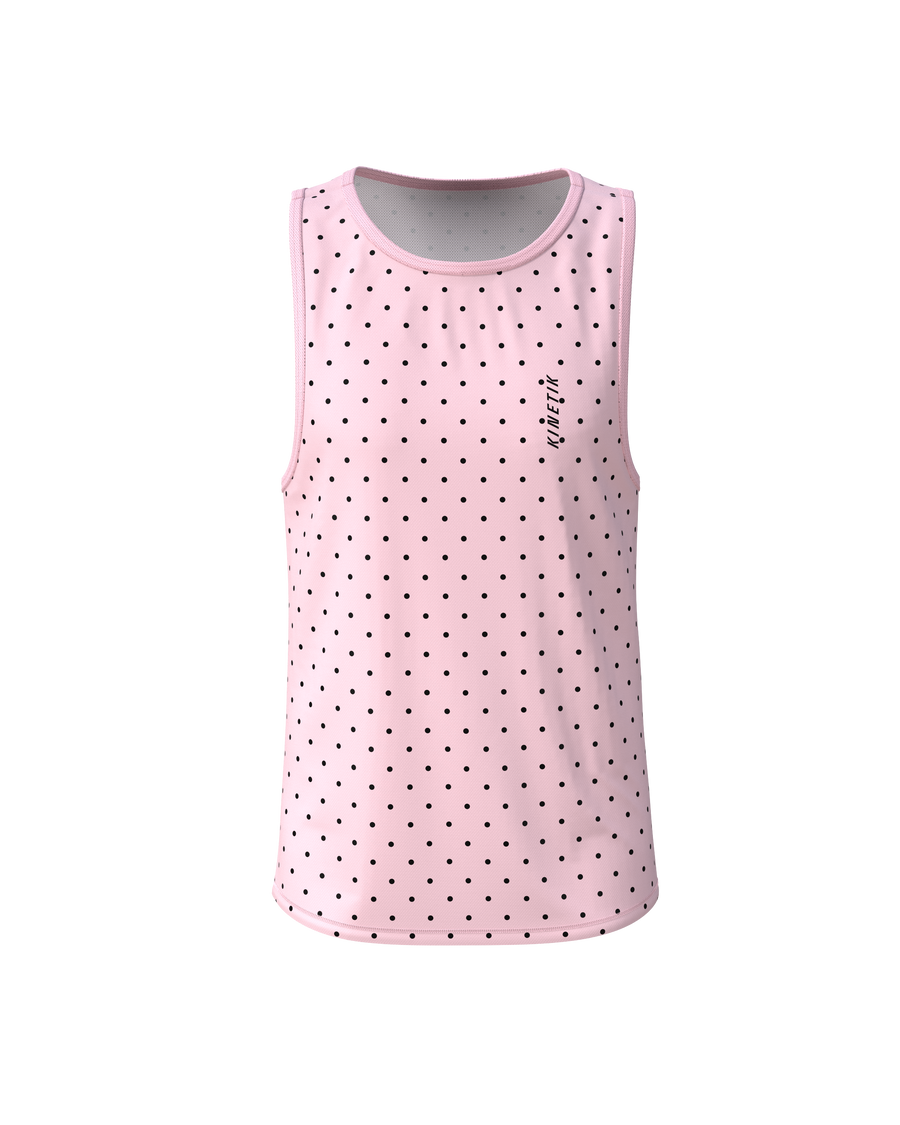 MAVRIK SL WOMEN DOTY BLUSH - Tee-shirts - débardeur / maillot sans manches trail-running femme - kinetik-adrenalink