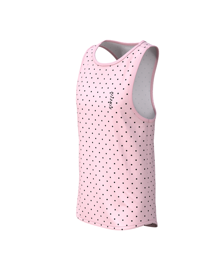 MAVRIK SL WOMEN DOTY BLUSH - Tee-shirts - débardeur / maillot sans manches trail-running femme - kinetik-adrenalink