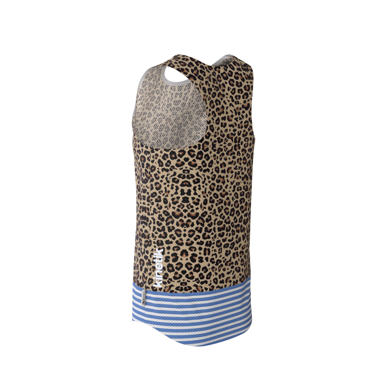 MAVRIK SL AR.90 LEOPARD X MARINIERE - - débardeur / maillot sans manches trail-running femme - kinetik-adrenalink
