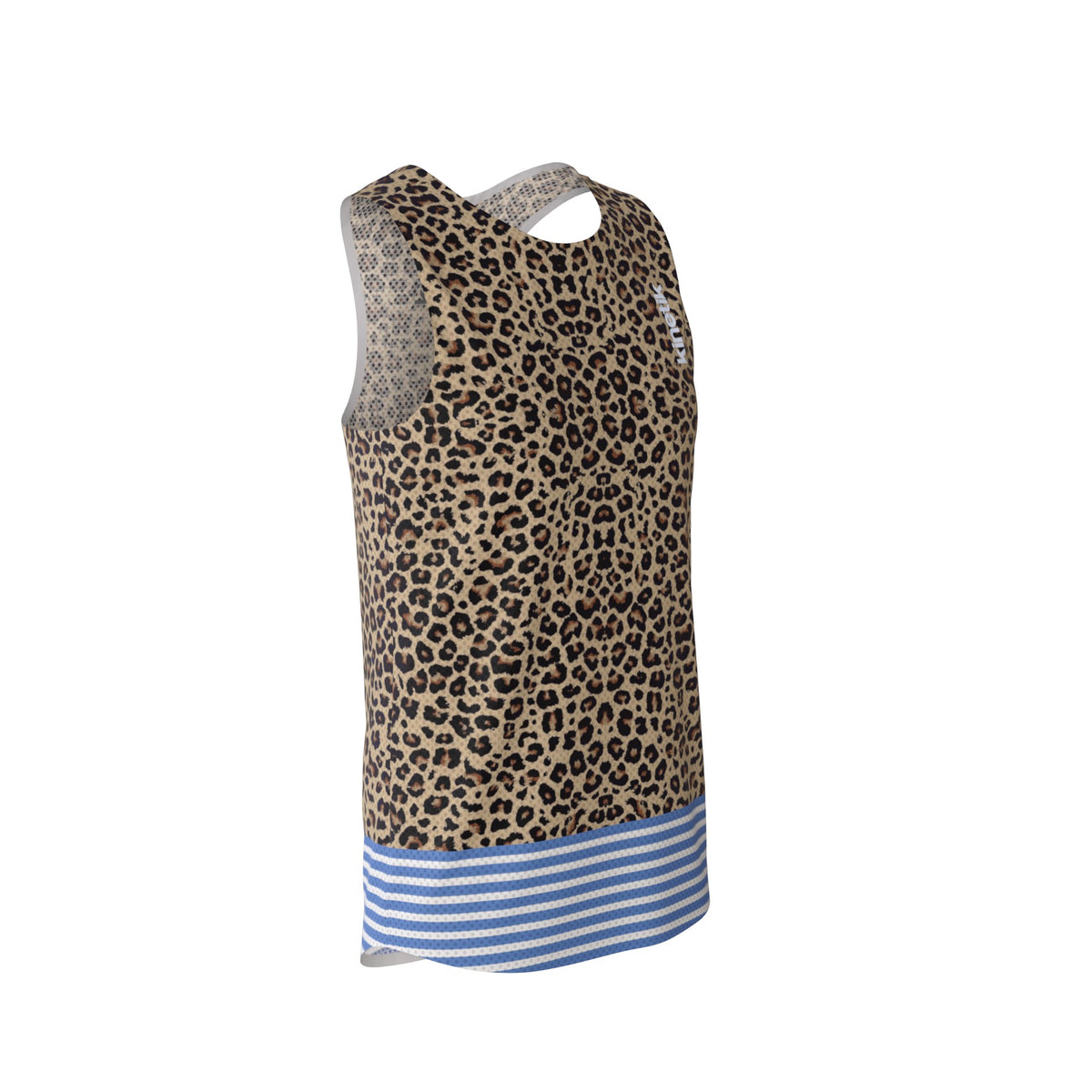 MAVRIK SL AR.90 LEOPARD X MARINIERE - - débardeur / maillot sans manches trail-running femme - kinetik-adrenalink