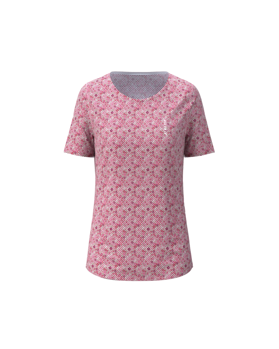MAVRIK AR.90 FLORAL MELLOW ROSE - Tee-shirts - maillot manches courtes trail-running femme - kinetik-adrenalink