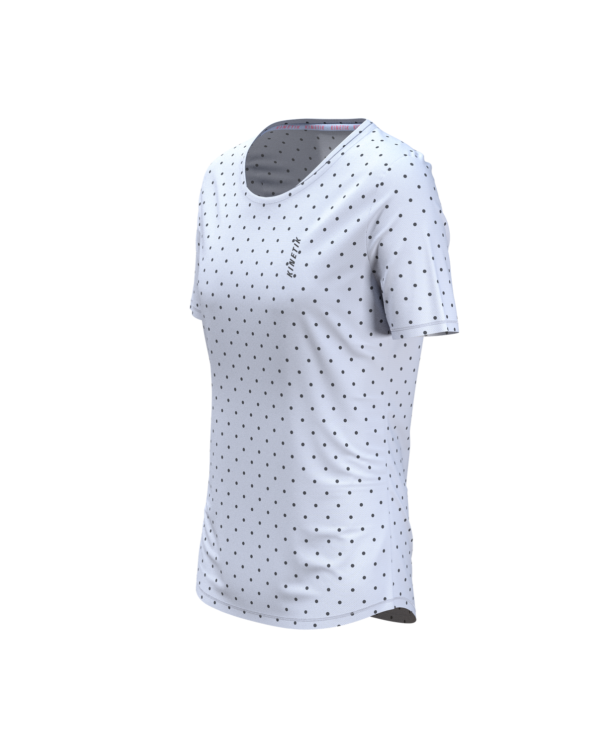 MAVRIK WOMEN DOTY WHITE PEARL - Tee-shirts - maillot manches courtes trail-running femme - kinetik-adrenalink