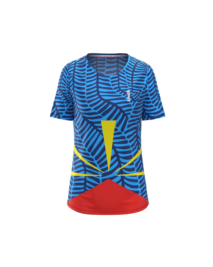 MAVRIK FEMME ILE REUNION FLAG - Tee-shirts - maillot manches courtes trail-running femme - kinetik-adrenalink
