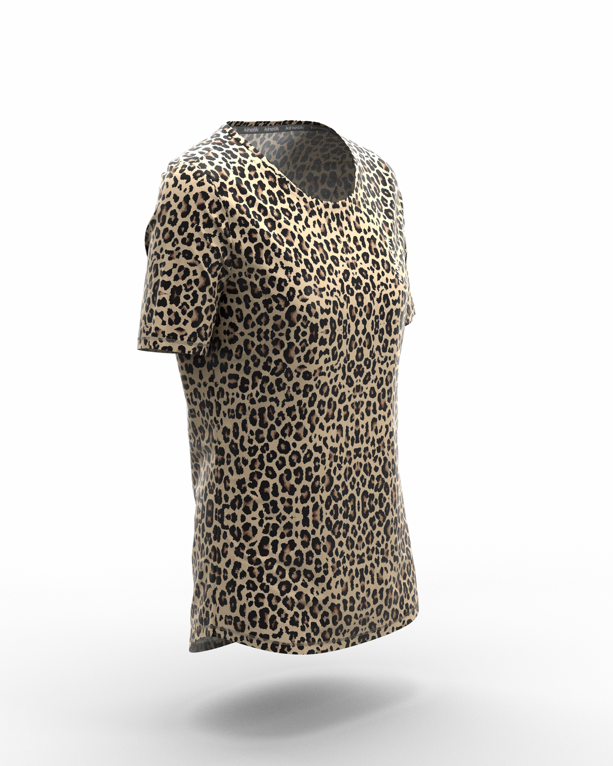 MAVRIK FULL LEOPARD - - maillot manches courtes trail-running femme - kinetik-adrenalink