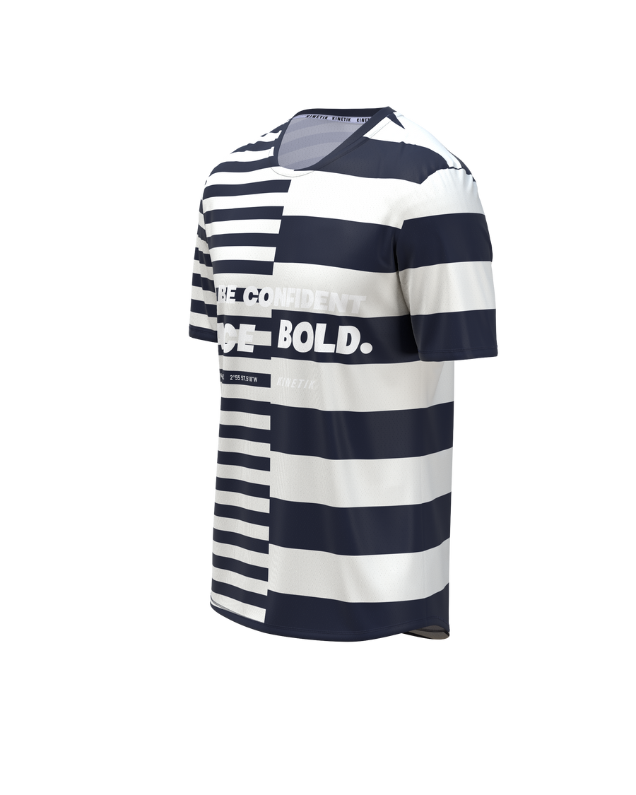 MAVRIK MEN PACE BOLD NAVY WHITE-maillot manches courtes trail-running homme-kinetik-adrenalink