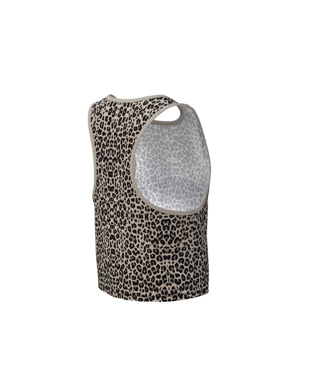 MAVRIK CROP TOP LEOPARD - Tee-shirts - maillot sans manches crop top trail-running femme - kinetik-adrenalink