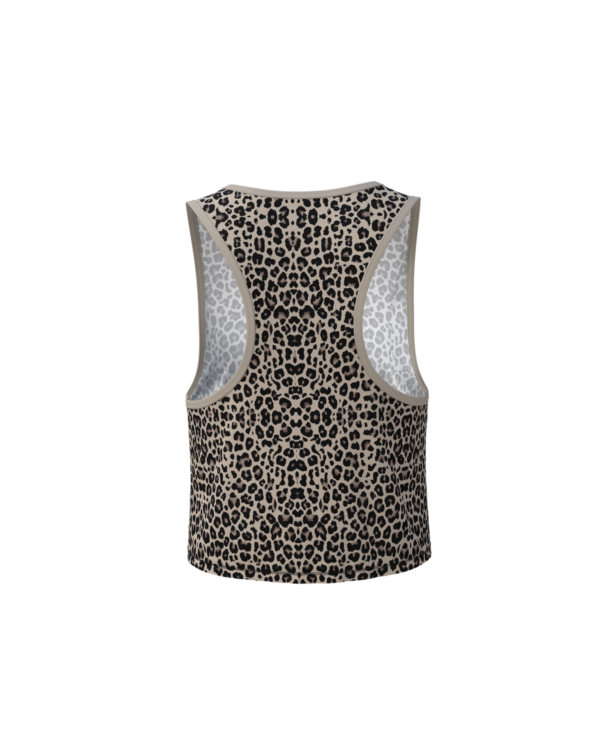 MAVRIK CROP TOP LEOPARD - Tee-shirts - maillot sans manches crop top trail-running femme - kinetik-adrenalink